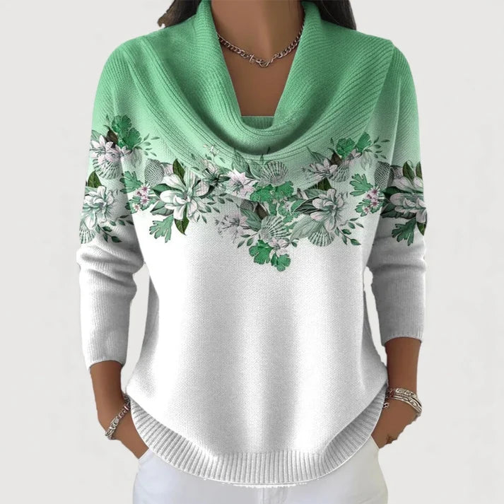 Alba | Jersey de cuello alto floral