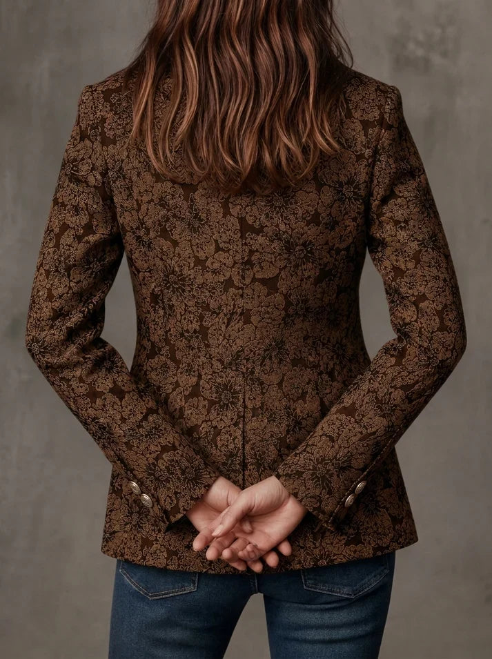 Antonia | Blazer de jacquard con estampado paisley
