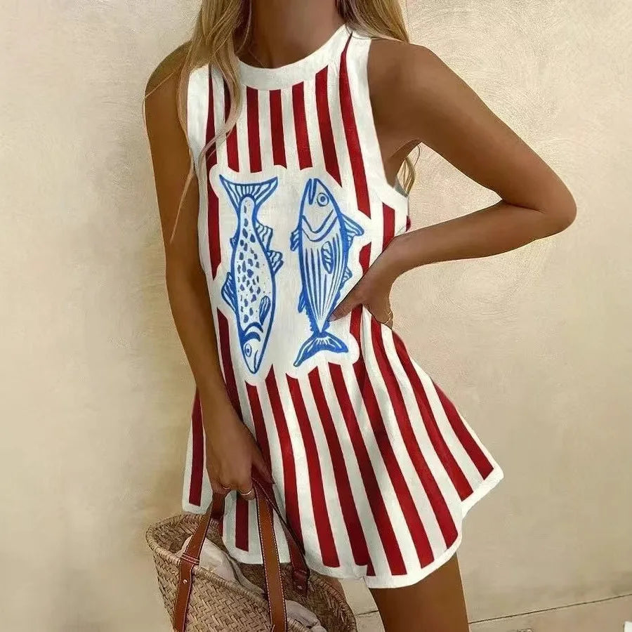 Marisol | Minivestido con estampado bohemio