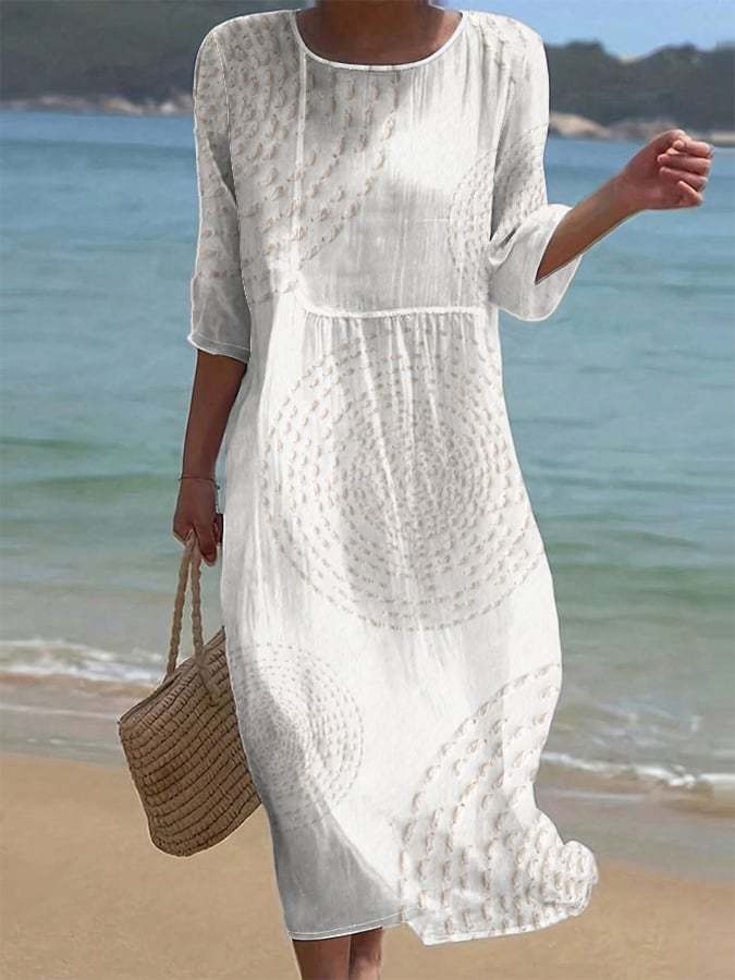 Vestido casual con estampado floral para mujer