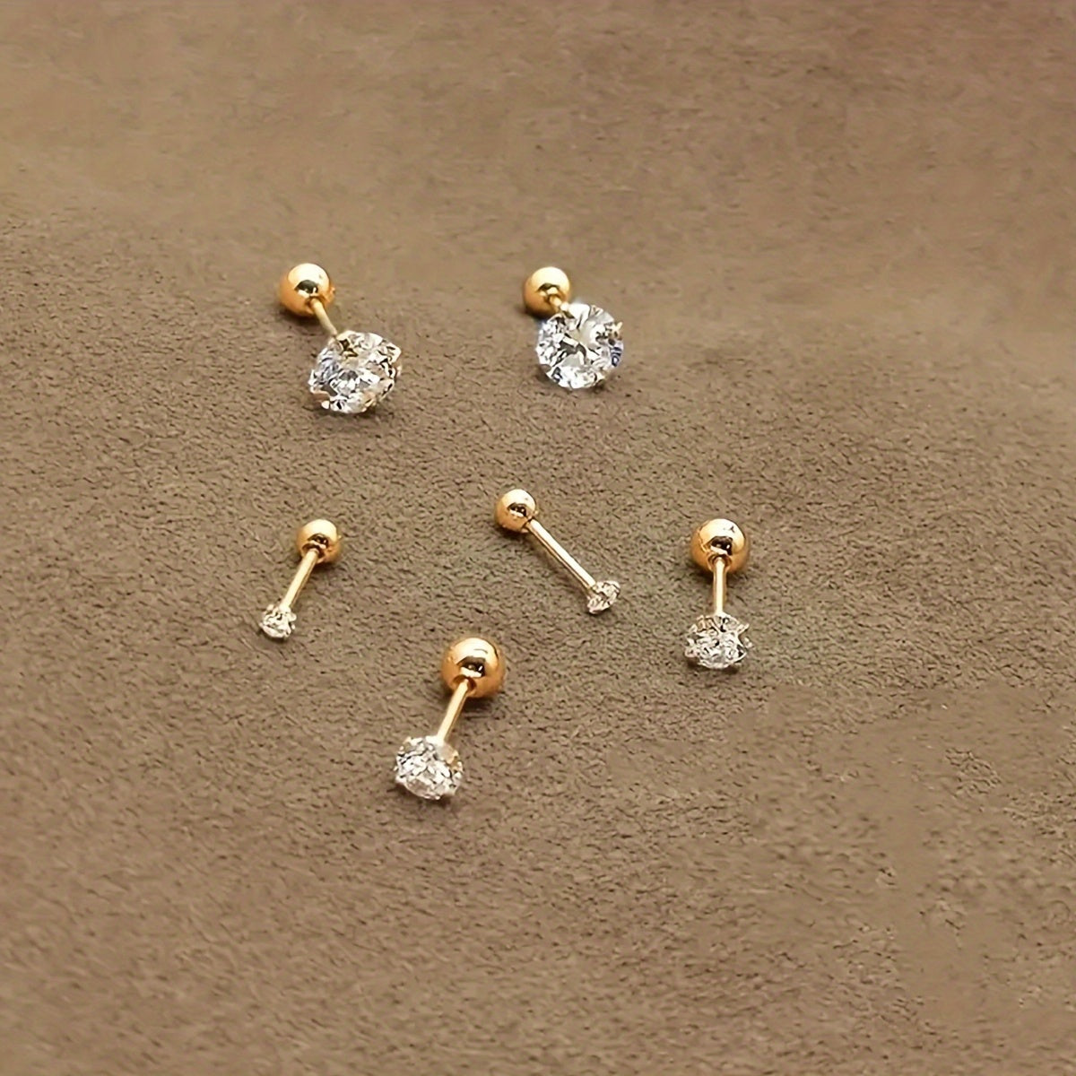 Aurelia | Conjunto de tres pares de pendientes con circonitas