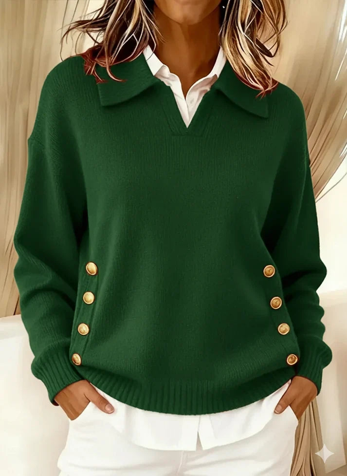 Antonietta | Jersey con cuello polo y botones