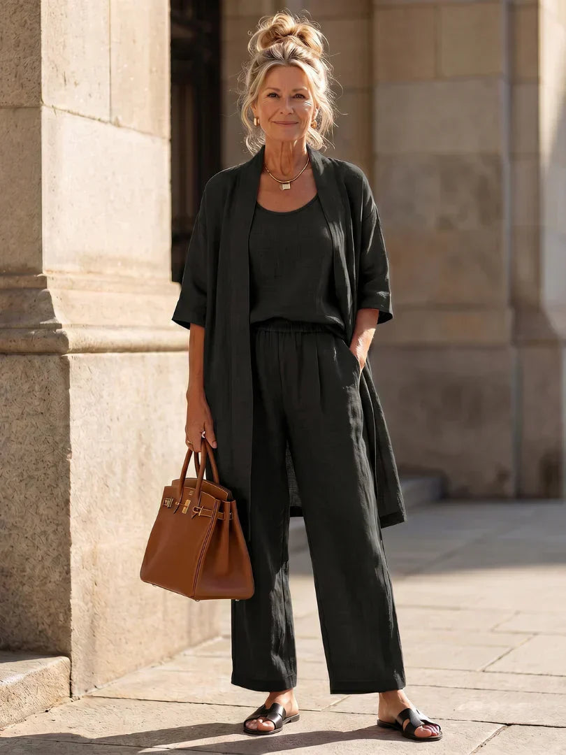 Lorenza | Conjunto ligero de corte holgado