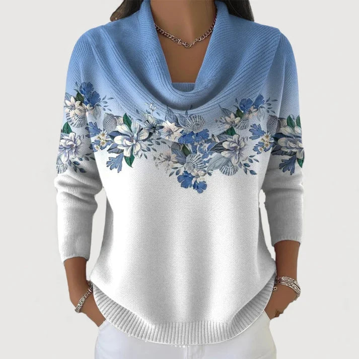 Alba | Jersey de cuello alto floral