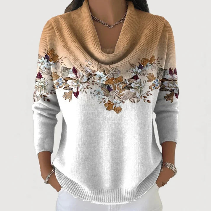 Alba | Jersey de cuello alto floral