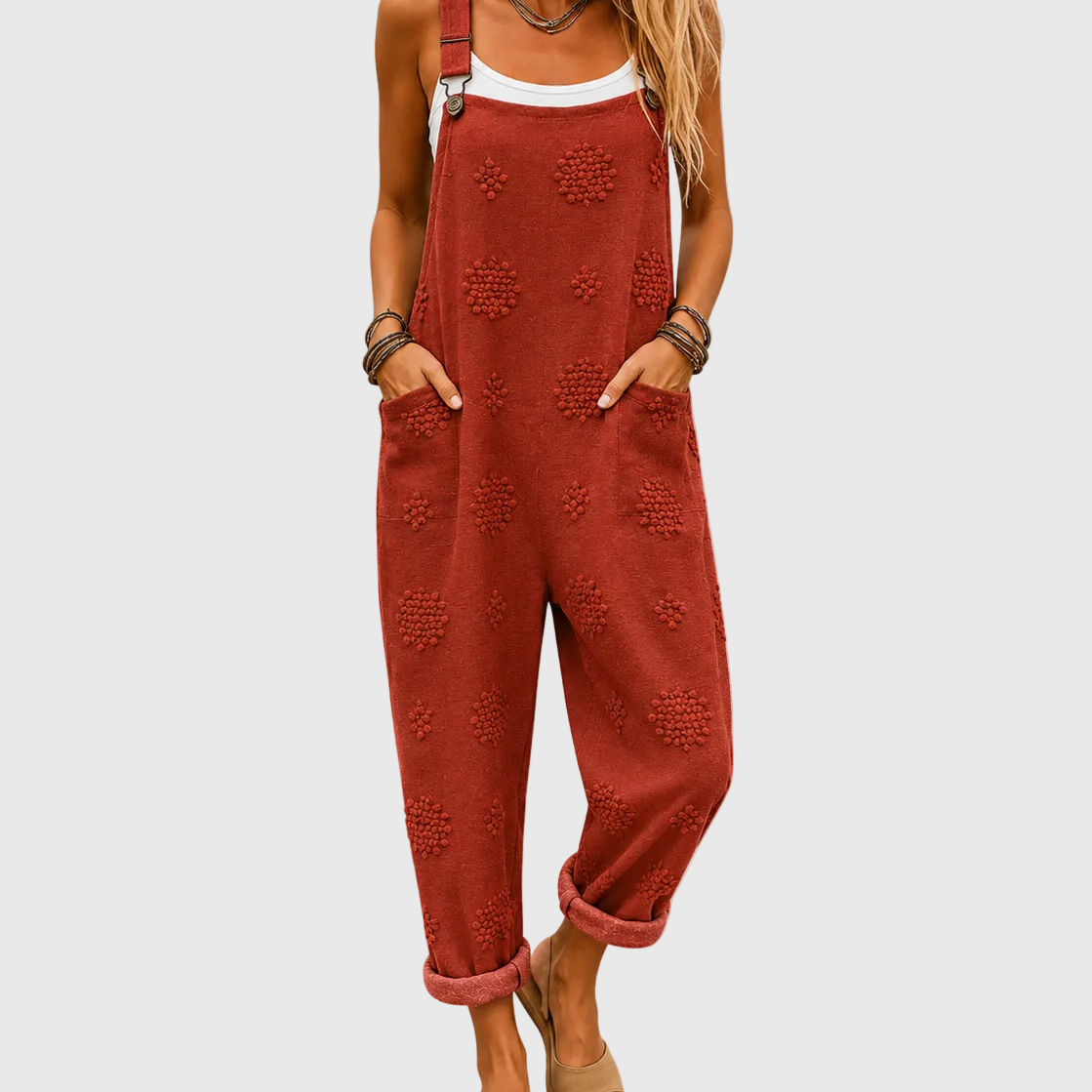 Carmela | Peto en rojo teja