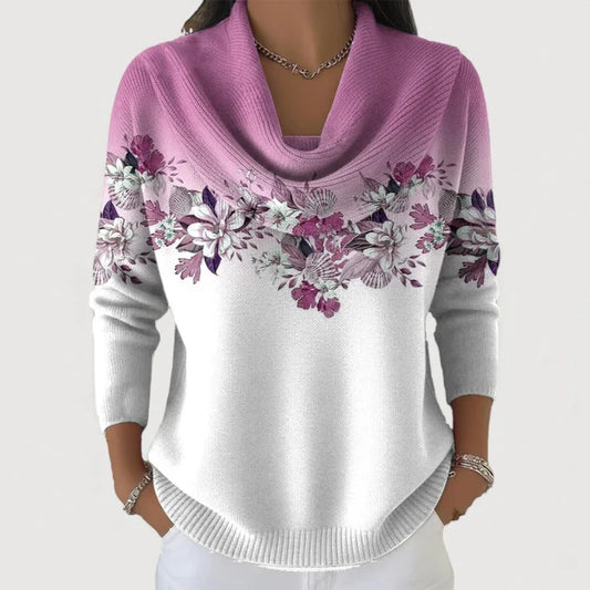 Alba | Jersey de cuello alto floral
