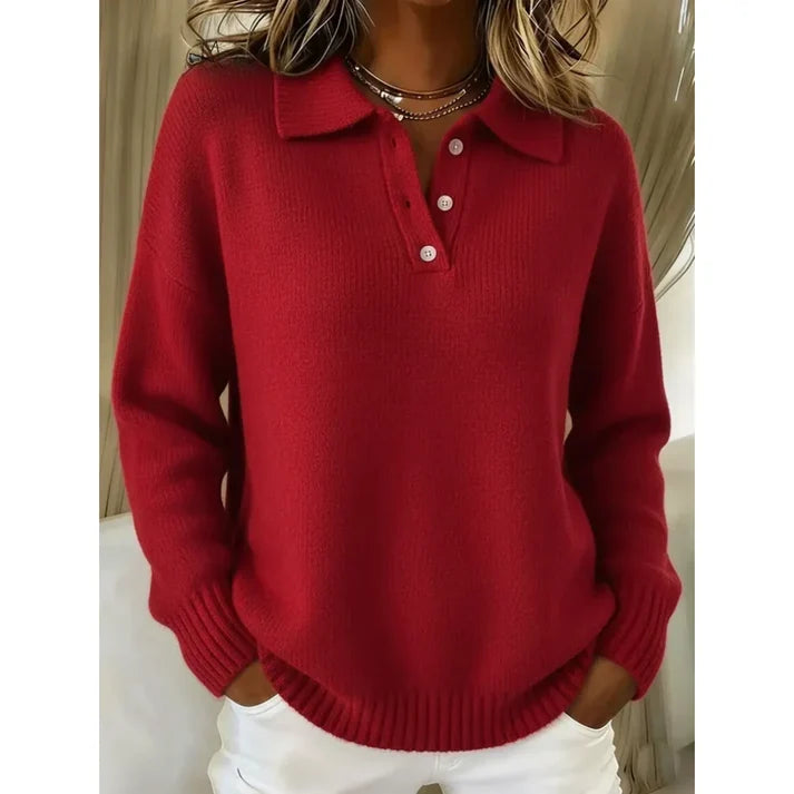 Rosangela | Jersey tipo polo suave