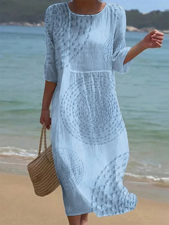 Vestido casual con estampado floral para mujer