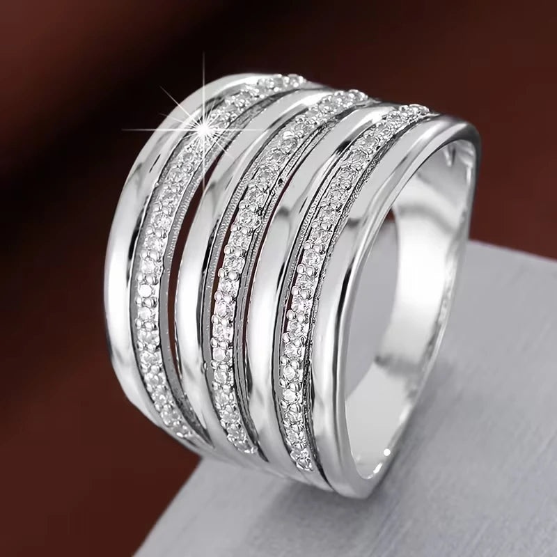 One | Anillo minimalista multicapa
