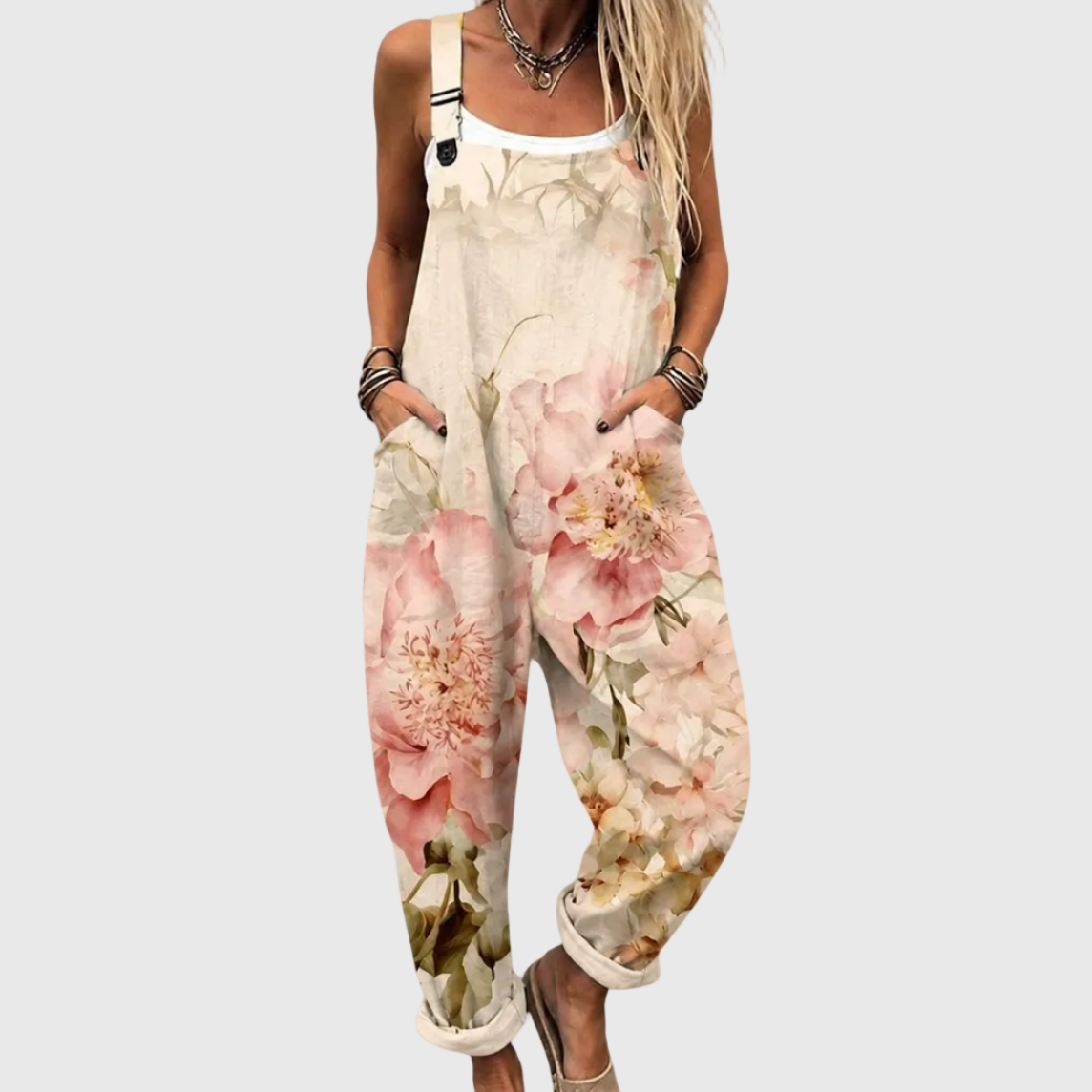 Delfina | Peto estampado beige