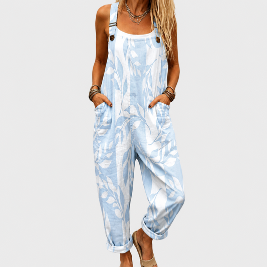 Marisol | Peto azul claro estampado