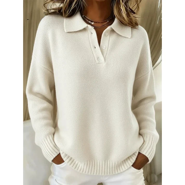 Rosangela | Jersey tipo polo suave