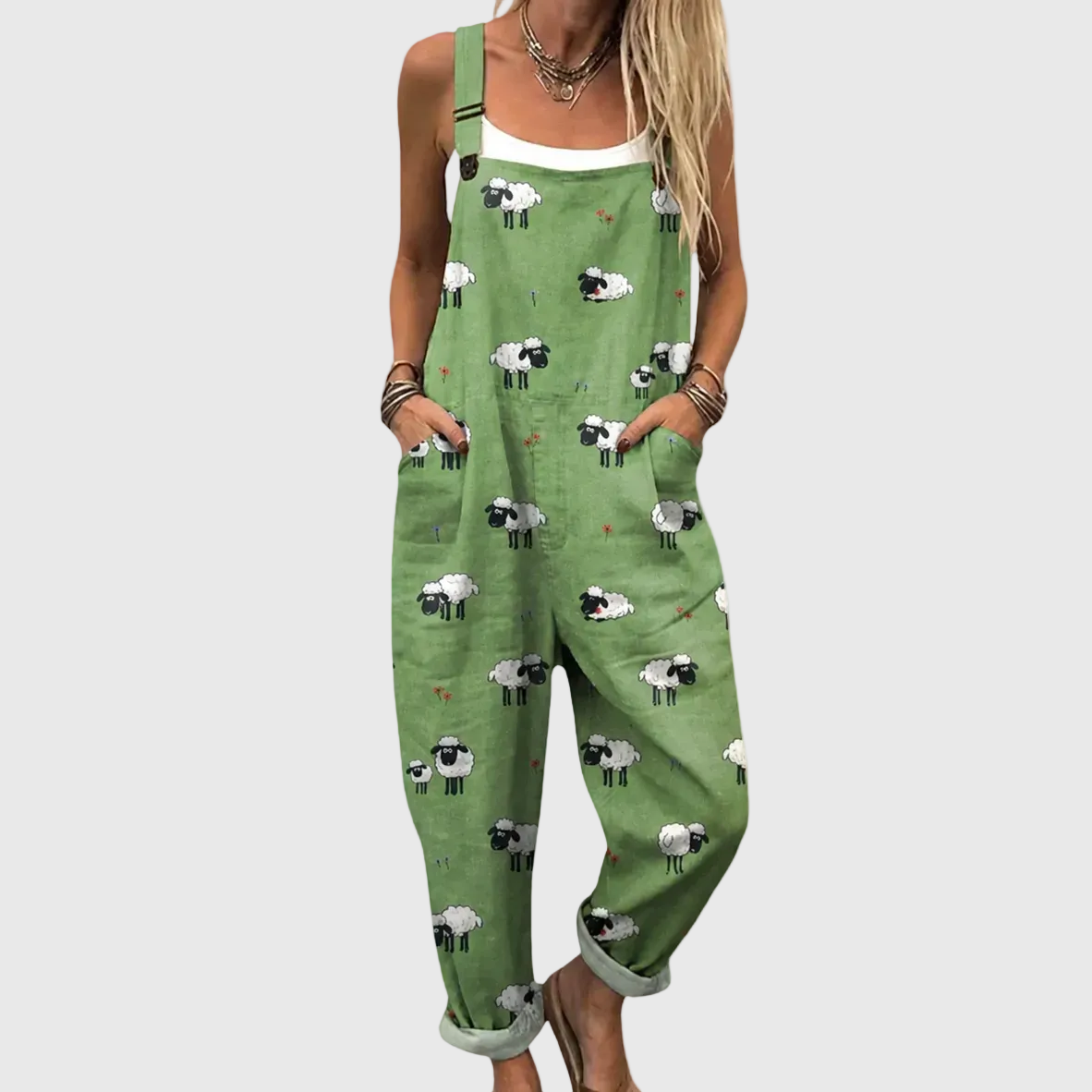 Vicenta | Peto verde estampado