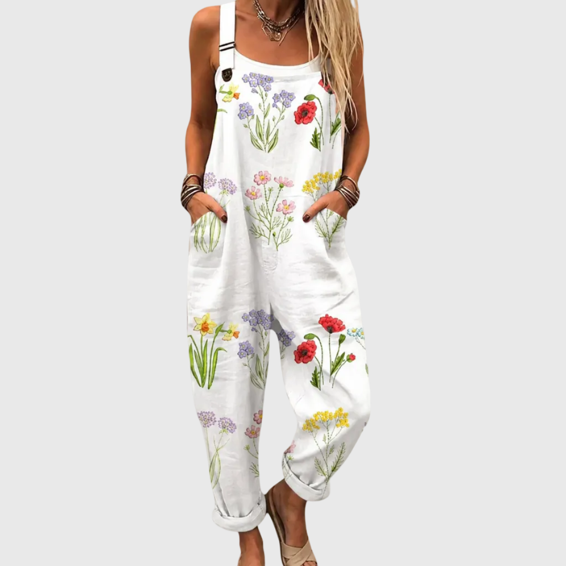 Genoveva | Peto blanco estampado