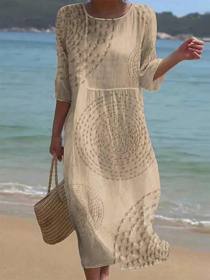 Vestido casual con estampado floral para mujer
