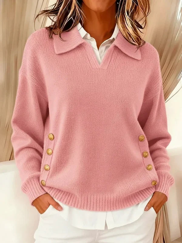 Antonietta | Jersey con cuello polo y botones