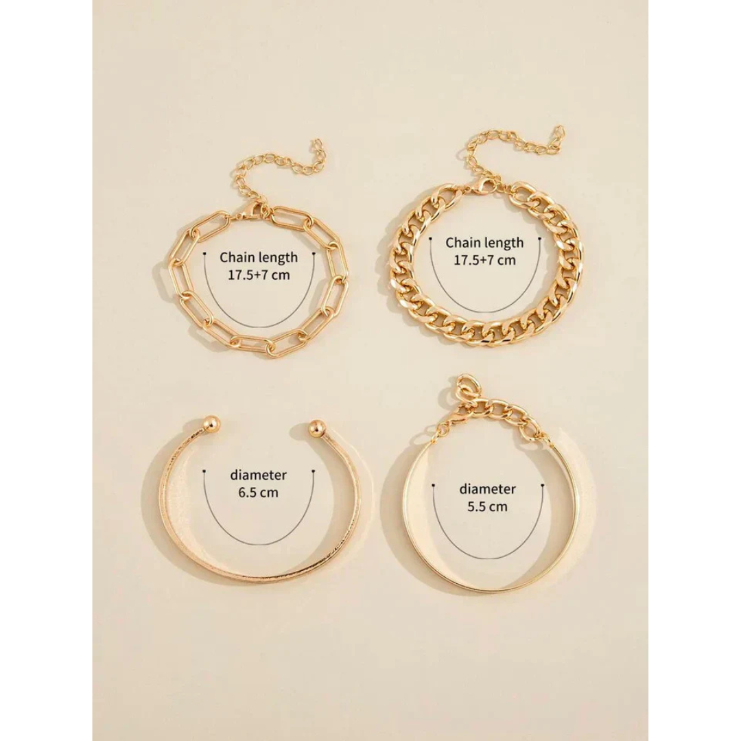 Graziana | Conjunto de pulseras de lujo