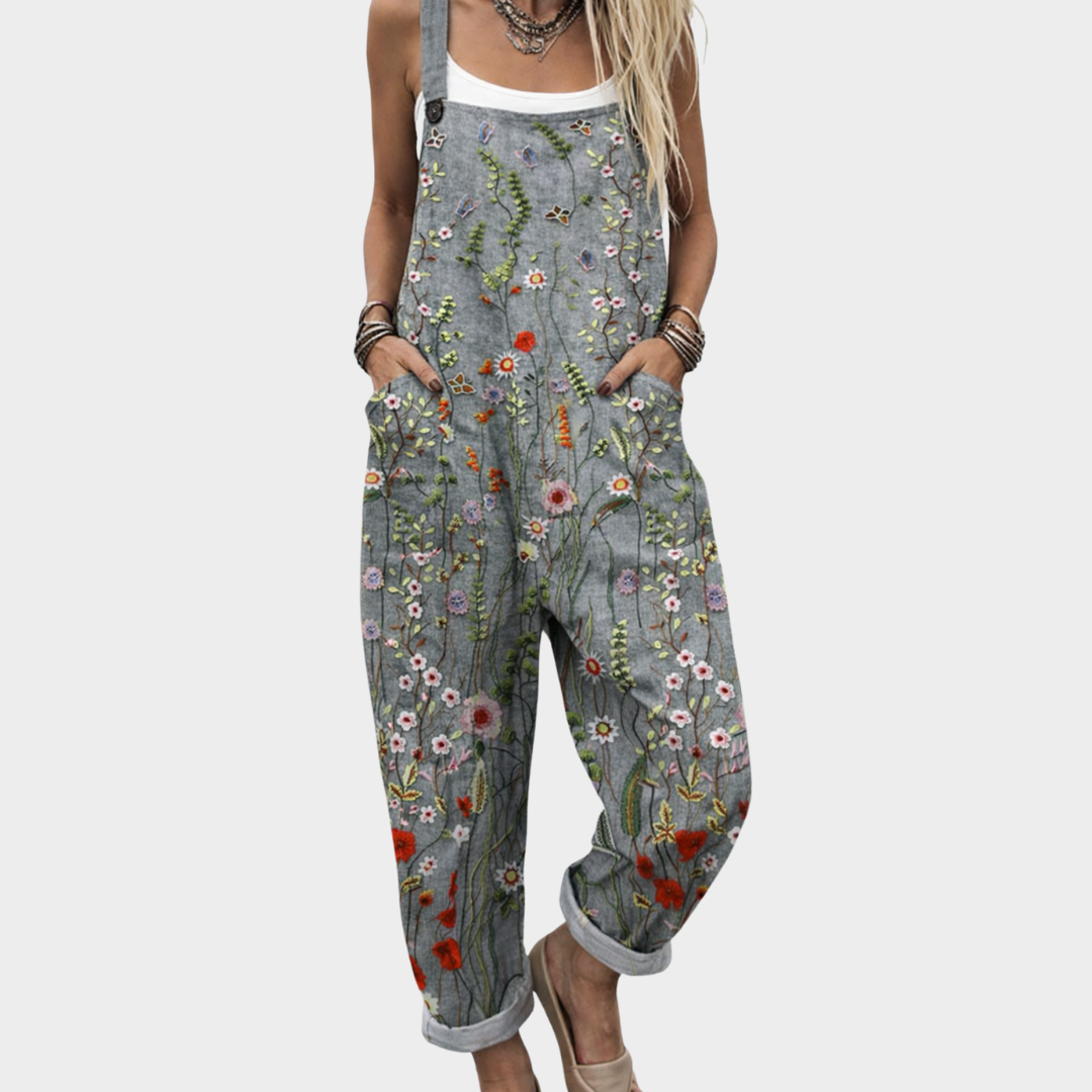 Aurora | Peto gris con estampado floral