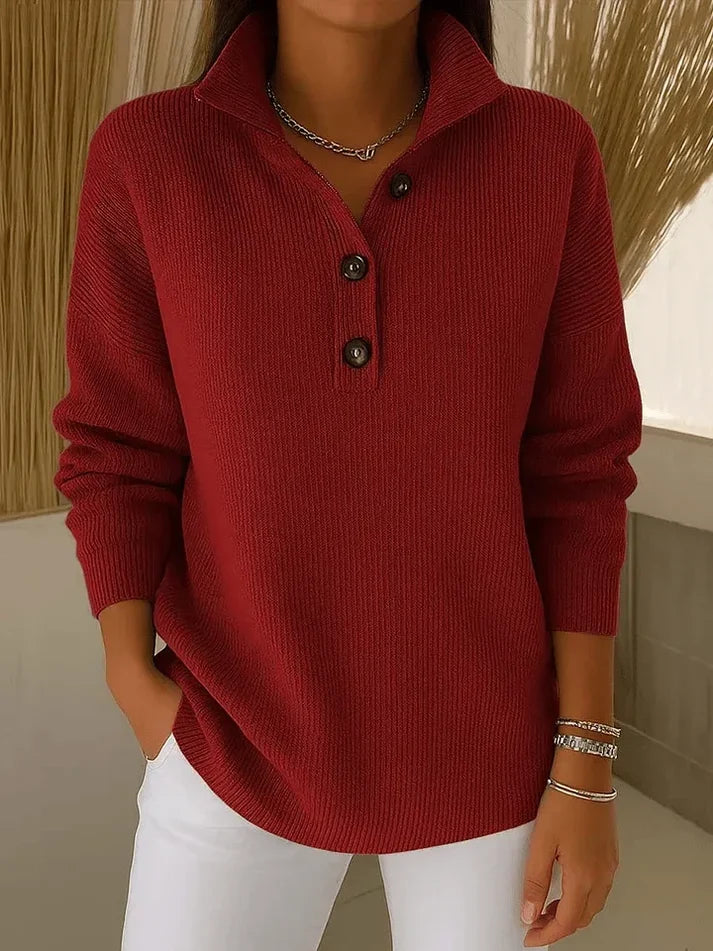 Domenica | Jersey tipo polo con cuello en v