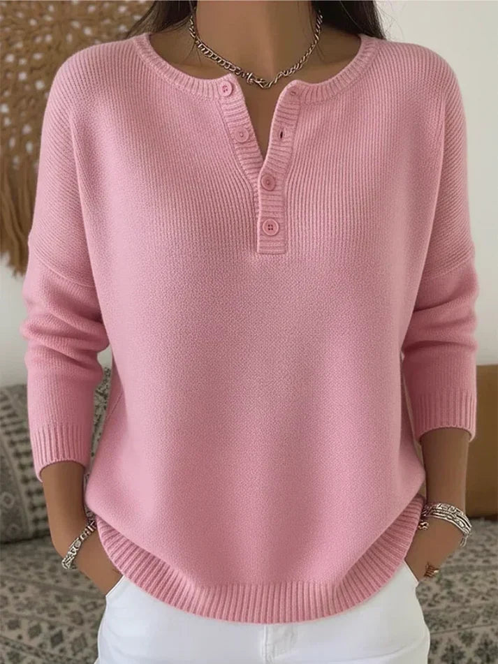 Helena | Jersey de punto con botones henley