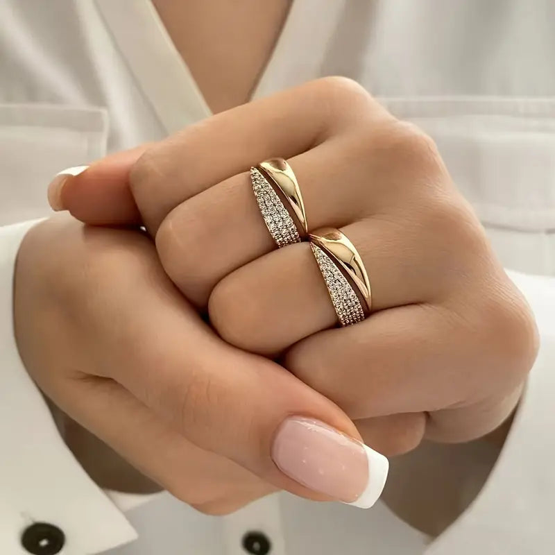 Maddalena | Anillo con piedras brillantes