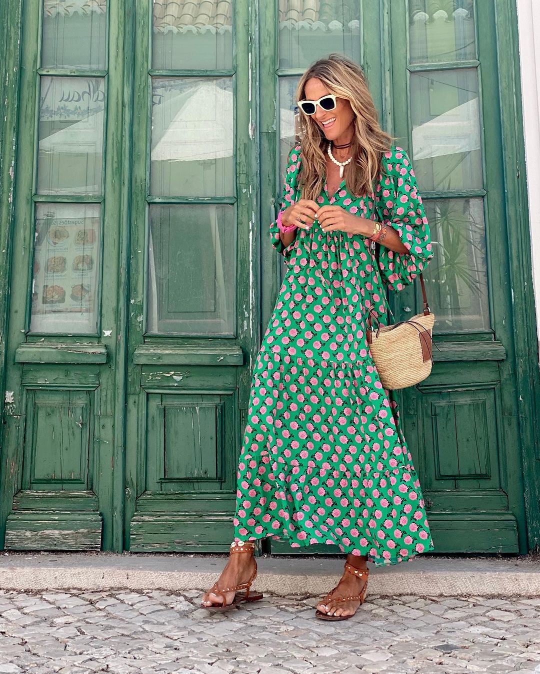 Ausonia | Vestido bohemio con escote en pico