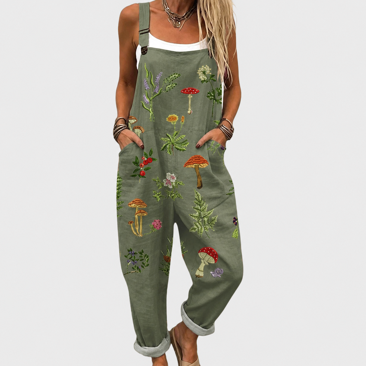 Nuria | Peto verde estampado