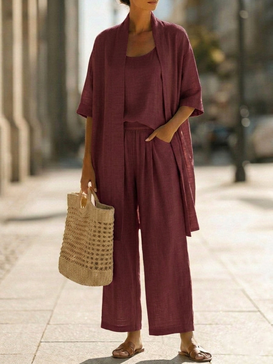 Lorenza | Conjunto ligero de corte holgado