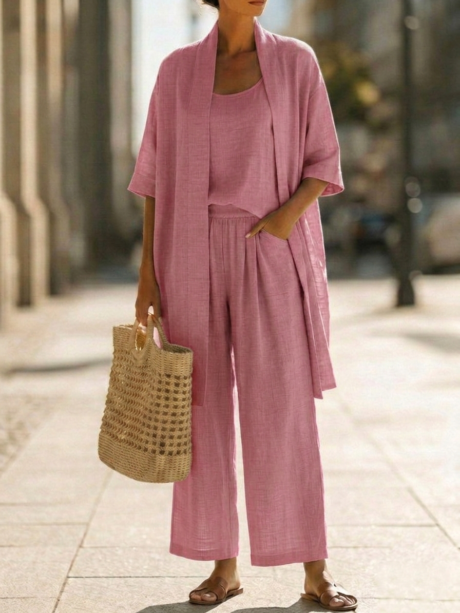 Lorenza | Conjunto ligero de corte holgado