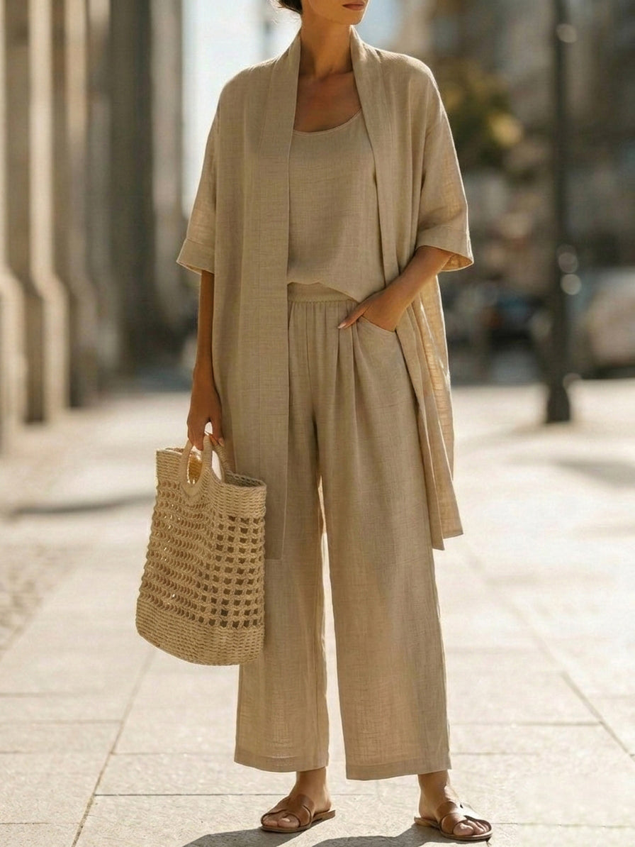 Lorenza | Conjunto ligero de corte holgado