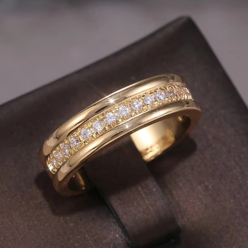 Nadia | Anillo con circonitas brillantes