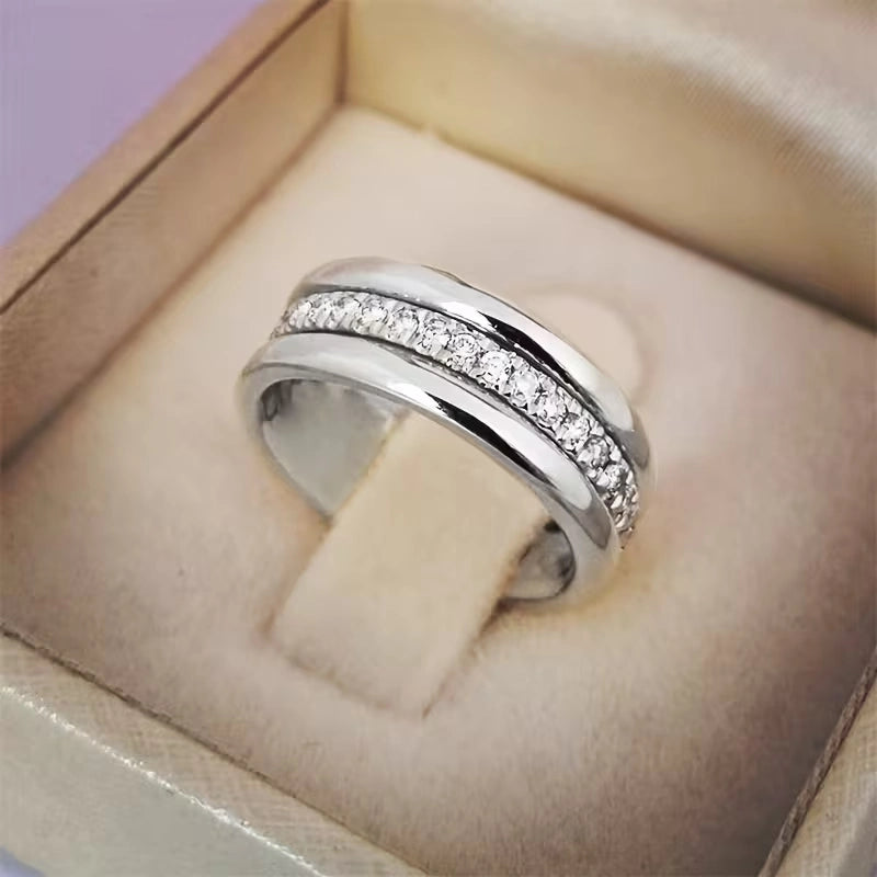 Nadia | Anillo con circonitas brillantes